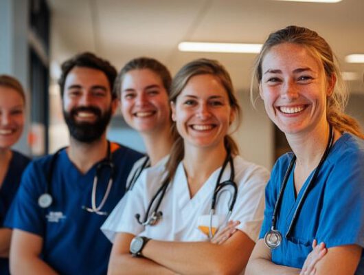 Blije zorgprofessionals geplaatst door een zorgbemiddelingsbureau